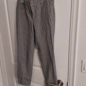 Banana Republic Plaid Cropped Trousers